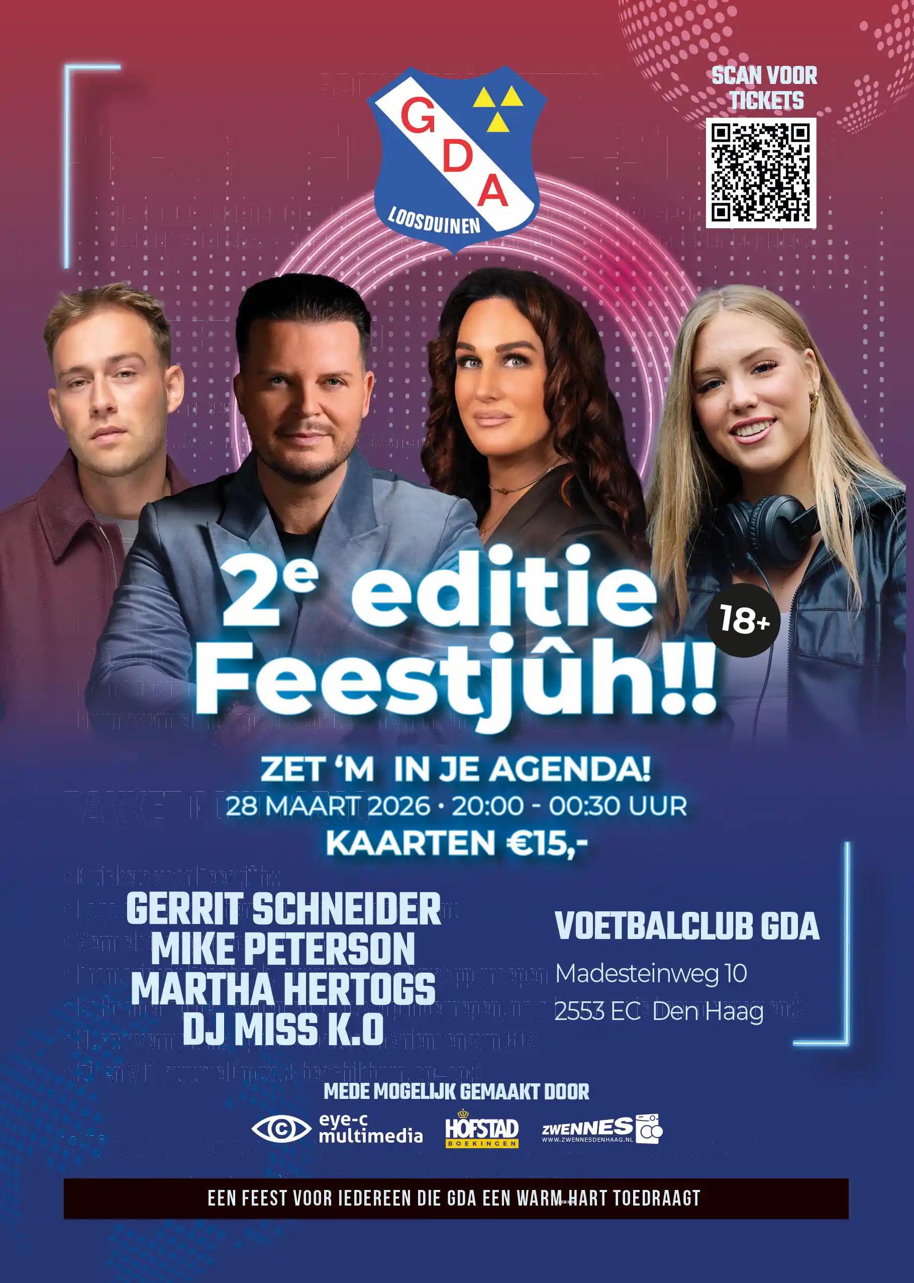 Artiesten die zullen optreden bij Feestjuh